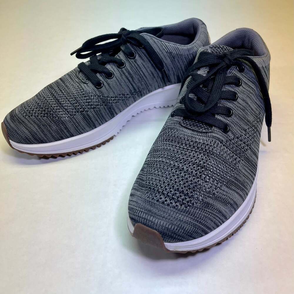 Freewaters Men’s Tall Boy Trainer Knit Shoes Gray Size US 9